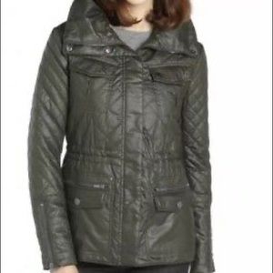 BCBGMaxAzria Olive Green Kelly Anorak Jacket